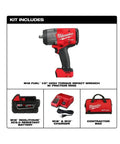 Half Inch High Torque Cordless Impact Wrench Kit With Friction Ring Brushless Workhorse Professional Grade 18 Volt Battery and All Day Carry Bag.