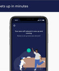 Setup screen on smartphone for Like-New Eero 6 Mesh WiFi Extender for Up to 1,500 Sq Ft Boost, Add-On Coverage, Requires Eero Mesh System