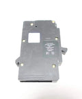 One Pole 20 Amp 277V AC Miniature Circuit Breaker EDB14020 for electrical panels, rear view, black compact safety device