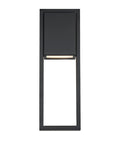 Archetype 18 Inch LED Wall Light For Indoor Outdoor Use 3000K Black Up And Down Lighting Dimmable With ELV Dimmer 120V No Driver Needed Aluminum Housing Fits Pancake Junction Box, front view