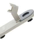 Heavy Duty Plastic Glue Stick Organizer Stand With Deep Trenches For Hot Melt Adhesive Pens angled view showing portable design.