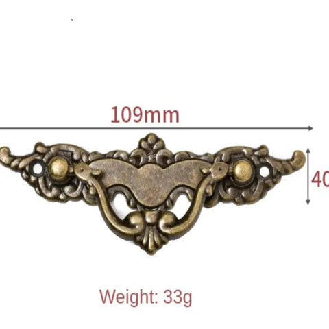 Antique Bronze Ring Drawer Pulls Four Pack Vintage Vibe Decorative Cabinet Handles With Screws Zinc Alloy Hardware