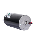 Top Notch 180W DC Permanent Magnet Motor W/ B12 Chuck, 12V, 2000RPM, showing shaft and wire connections.
