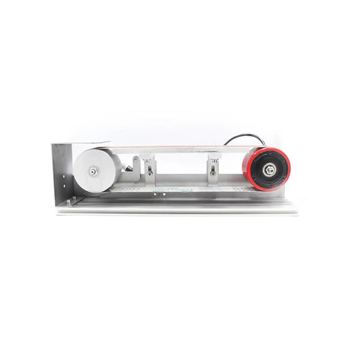 Badass 600W Brushless Water Cooling Belt Sander And Polisher Steel Frame Power Tool For Wood And Metal showing side view.