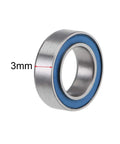 MR106 2RS Deep Groove Ball Bearing 6mm ID 10mm OD 3mm Thick Double Sealed Chrome Steel Low Noise Z2 10 Pack for DIYers and Gearheads Smooth Spin Under Heavy Loads in Small Machinery, 3mm wide
