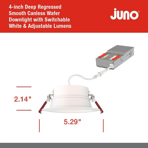 Straight Up Killer 4 Inch Canless Wafer Led Ceiling Light Featuring Five Brightness And Color Temp Adjustments Plus Dimmable Warm Glow Deep Recessed Smooth Trim For No Hassle Remodel Drop In Fixture