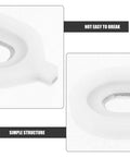Euphonium Valve Guide Replacement Parts 3 Pack Plastic Valve Gasket For Easy Install Boosts Your Sound Quality Versatile Music Instrument Repair Gear For Musicians And Pros, white plastic close-up