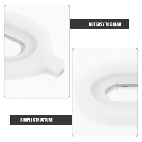 Euphonium Valve Guide Replacement Parts 3 Pack Plastic Valve Gasket For Easy Install Boosts Your Sound Quality Versatile Music Instrument Repair Gear For Musicians And Pros, white plastic close-up