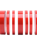 Red Polyimide Tape For High Temp PCB Masking, 0.053mm Thick, 33m Long, multiple rolls, front view