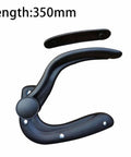 Replacement Adjustable Armrests for Office and Gaming Chairs, 350mm length, black, universal arm supports with elbow pads.