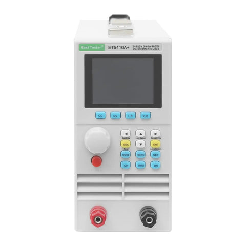 400W DC Electronic Load Tester With Single Channel USB Load Tester Battery Power Supply Analyzer Voltage Internal Resistance Tester ET5410A Top Notch Pro Grade Lab Quality For Battery Testing And Voltage Sweep Measurements, front view