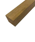 Side view of 1-piece mahogany pepper mill blank, 3x3x12 inches, kiln-dried turning wood block
