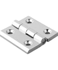 Concealed Rotating Cabinet Door Hinge Heavy Duty Zinc Alloy Butt Hinge Easy Install Wear Resistant Strong Load Bearing Silver 40x40MM