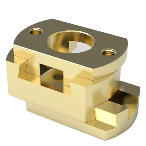 Cool 18Mm Brass Oldham Coupling For Z Axis Upgrade Fits Ender 3 V2 Cr10 Pro And Prusa T8 Screw 3D Printer Parts For Smooth Prints brass coupling close-up