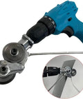 Upgrade Your Shop With This Electric Drill Shears Attachment. A Mighty Metal Nibbler for cutting metal sheets.