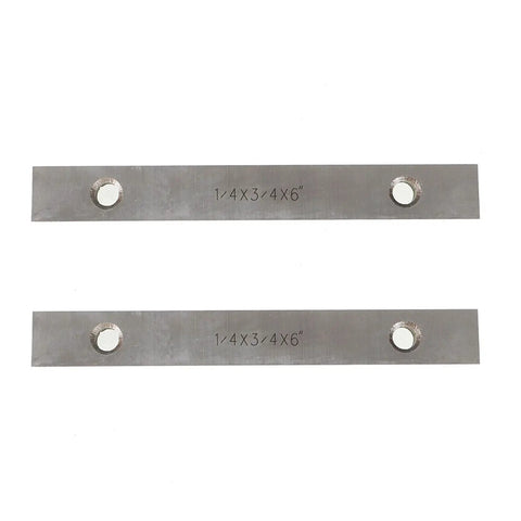 Nine Piece Hardened Steel Parallel Set One Quarter Inch Thick Six Inch Long With Two Holes Pro Grade Machinist Clamping Tool For Drilling Milling Boring And Assembly Gages From Three Quarter Inch To One And Three Quarter Inch