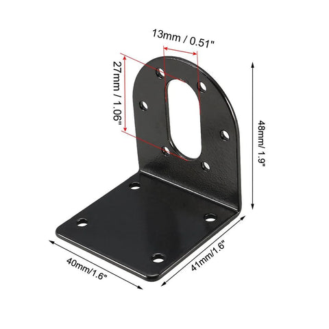 37mm DC gear motor brackets with dimensions for mounting