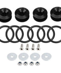 Universal Car Bumper Quick Release Fastener Kit For Front And Rear Bumpers Black With Six O Rings For Easy Removal And Reattachment
