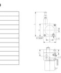 400mm Stroke Draw Wire Sensor Workhorse With Push Pull Output High Precision Position And Motion Encoder For Industrial Automation And Rugged Linear Measurement dimension drawing, CESI-S400