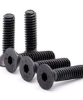 50 Pieces M5 X 30mm Flat Head Socket Cap Screws Black Oxide Finish 10.9 Grade Alloy Steel Full Thread Bolts For Home Assembly And Automotive Projects Built To Last For DIY