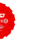 PergoBlade Saw Blade For Laminate And Wood Flooring, 10 Inch Diameter, 12 Teeth, visible blade details