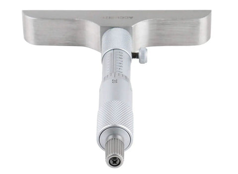 0-6 Inch Micrometer Set With 4 Inch Base Depth, 0.001 Inch Resolution showing a close-up of one interchangeable rod