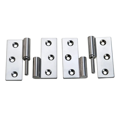 Heavy Duty Detachable Zinc Alloy Hinge For Automation Equipment Components One Piece Durable Industrial Hardware For Machinery Doors And Panels Easy Install Model XG02-200R, chrome hinge set