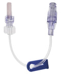 IV extension set with clear tubing and blue Luer adapters; 30-piece lab and veterinary kit