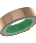 Front view of Guitar Shielding Copper Foil Paper For EMI Noise Reduction, Double Sided Conductive Shielding Roll, 65 Ft By 25 Mm.