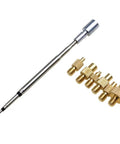Heat Insert Nut Iron Tip Trimming Kit Internal Thread Soldering Iron Tip For TS21 C210 HS02B with gold inserts