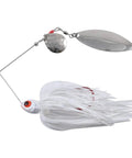 Reed Runner Tandem Spin Premium Spinner Baits For Freshwater Lures That Catch Bass Pike And Musky White Shad 3/8 Oz A Killer
