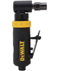 Pro-Grade 1/4 Inch Angle Die Grinder With 20000 RPM Rear Exhaust And Touch Control Trigger, black and yellow design