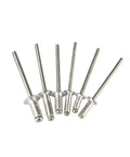 Assorted Blind Rivets Kit 120 Pcs M3.2 and M4 Aluminum Dome Head Pop Rivets for Furniture and Metalwork DIY Home Repair Projects