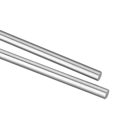 4 Pack 6mm By 200mm Linear Motion Shaft Rod Guide For 3D Printers And CNC Machines, precision steel rods