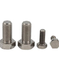 Hardcore Pure Titanium External Hex Bolts Built Different From Top Tier GR2 Alloy With Clean Bright Finish Bulk Crate Heavy Duty DIN933 Fasteners For Big Time Workshops And Rugged Builds - assorted sizes show strength.