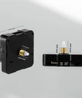 Battery Operated Silent Clock Movement Kit With Hands And Second Hand For DIY Clock Repair Replacement Mechanism Shaft 12mm