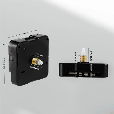 Battery Operated Silent Clock Movement Kit With Hands And Second Hand For DIY Clock Repair Replacement Mechanism Shaft 12mm