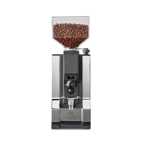 Espresso Machine And Eureka Mignon Silenzio 55 Grinder Bundle In Stainless Steel And Chrome Finish For Home Coffee Lovers