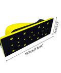 Practical Vacuum Hand Sanding Block With Hook Loop Disc For Wood Polishing And Car Maintenance Features Porous Collection And Pu Foam For Comfortable Grip Making Fine Grinding Easy For Home Projects Without The Mess, measuring 19.8 x 7 cm.