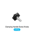 Star Shaped Metal Clamping Handle Screws Knobs Set Of 4 M8x16mm for Housing Construction Lathe Machines and Industrial Equipment