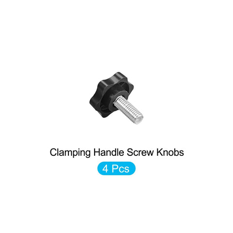 Star Shaped Metal Clamping Handle Screws Knobs Set Of 4 M8x16mm for Housing Construction Lathe Machines and Industrial Equipment