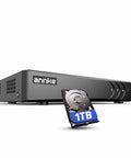 5 In 1 8 Channel Hybrid Security DVR With H265 Plus, Remote Access, AI Human And Vehicle Detection, 1TB Hard Drive