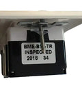 Close-up of 50 Pack 15 Amp GFCI Outlet Receptacles with black inspection label and screw for easy installation.