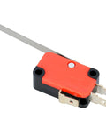 10Pcs Micro Limit Switch Kit SPDT 1NO 1NC With Lever, Momentary Type, 15A 250V AC Micro Switch, red and black with lever