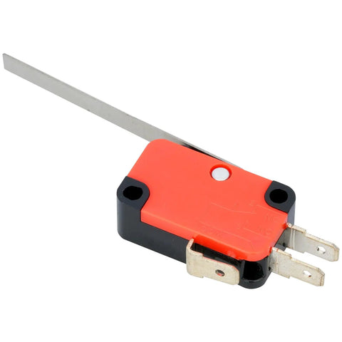 10Pcs Micro Limit Switch Kit SPDT 1NO 1NC With Lever, Momentary Type, 15A 250V AC Micro Switch, red and black with lever