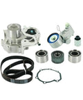 Fresh Water Pump Timing Belt Kit Fits 2002 Subaru Forester Replace 13028 AA200 13028 AA240 13028AA25 for engine repair, pictured with pump, belt, pulleys, and gasket