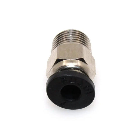 Male Straight Pneumatic Push-In Connector For 4mm PTFE Bowden Tubing, M10 Thread, Stainless Steel Quick-Fit For E3D V6 Bowden Extruder, 3D Printer, Pack Of 10