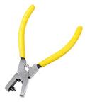Leather Hole Punch Tool Plier For Belts Watch Bands Shoes And Leather Crafts One Hand Operation Carbon Steel With Silicone Handles