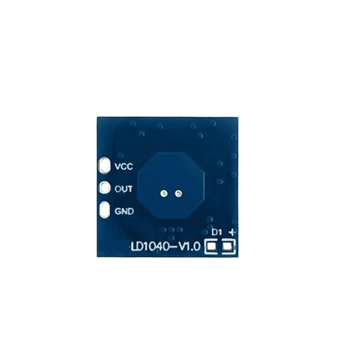 10GHz Radar Sensing Module LD1040C Low Power Micro Motion Intelligent Sensor With IFC UART Output And Integrated MCU For Easy Plug N Play Embedded Use And Precise Proximity Motion Detection, blue PCB