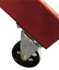 Heavy Duty 2 Ton Hydraulic Engine Hoist Folding Shop Cherry Picker Crane 4000lb Motor Lift smooth red caster wheel detail